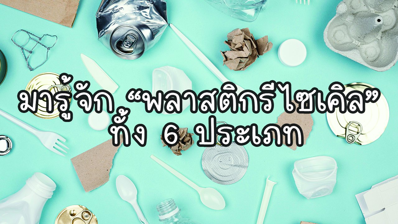 มารู้จัก “พลาสติกรีไซเคิล” ทั้ง 6 ประเภท